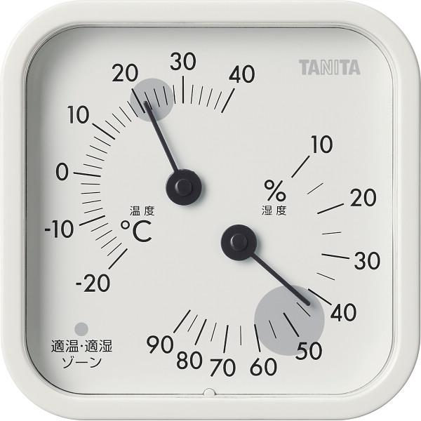 タニタ 温湿度計 アイボリー 〈TT587IV〉 〔豆6〕 卓上温湿度計 初節句 母の日