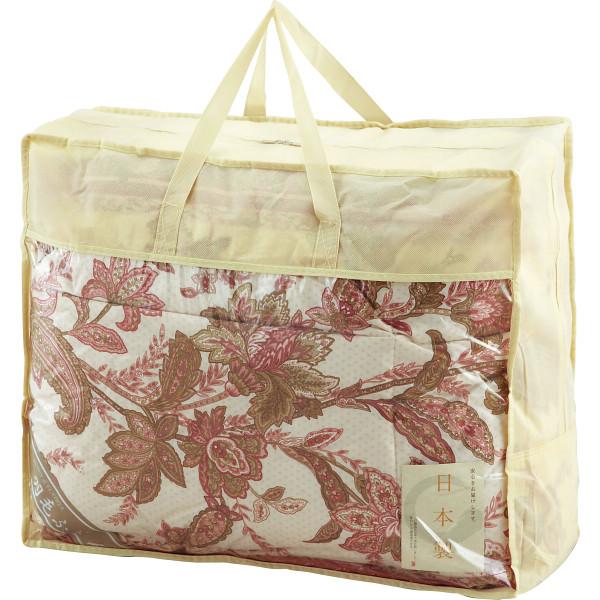 ダウン85%入 羽毛肌掛けふとん ピンク 〈NUF-2730PI〉 布団・ケット