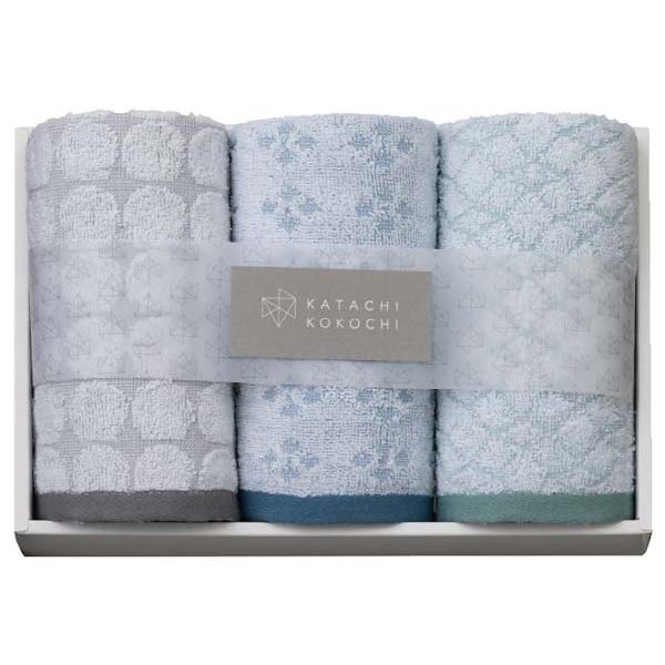 カタチココチ フェイスタオル3枚セット 〈K-20150〉 SG-r8a