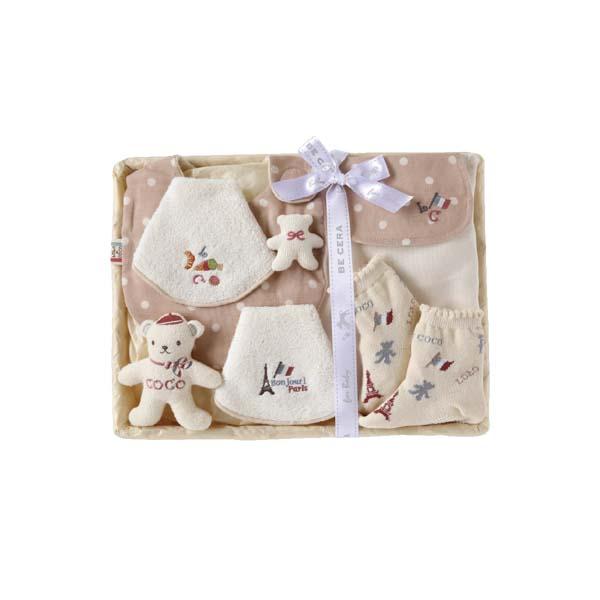 ロロココ 出産お祝いセット Mー1 ピンクベージュ 〈7953-PIDO〉 SG-r8a