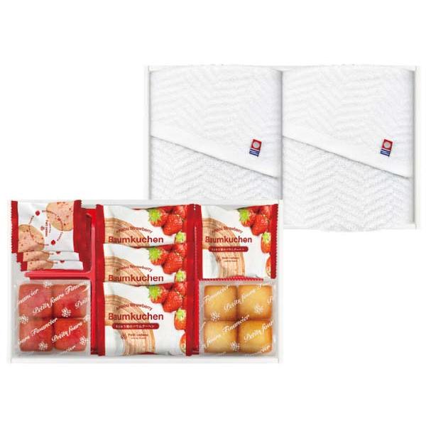 あまおう苺バウムクーヘン＆今治タオル 〈FAO-50RD〉 SG-r8a