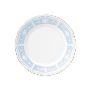 ノリタケ Noritake レースウッドゴールド 18cmプレート 中皿 ブルー