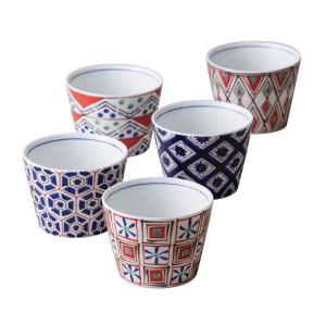 蕎麦猪口【骨董品】山水文染付 2コセット : アンティークフォンデュ
