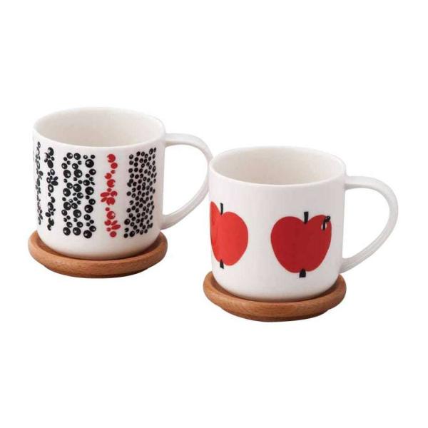 コースター付 ペアマグセット Finlayson フィンレイソン hausuka ハウスカ 〈FIN...