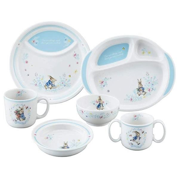 当日出荷 ピーターラビット 6ピースセット 〈PR490-115〉 子供用 食器セット ベビー食器 ...