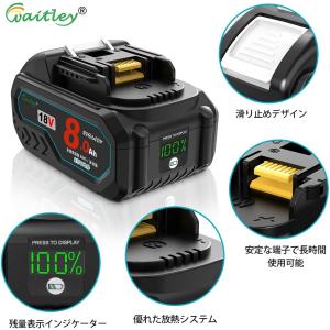 Waitley マキタ 18V バッテリー M...の詳細画像1