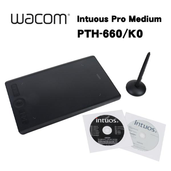 あすつく ペンタブ ペンタブレット Wacom Intuos Pro Medium PTH-660/...