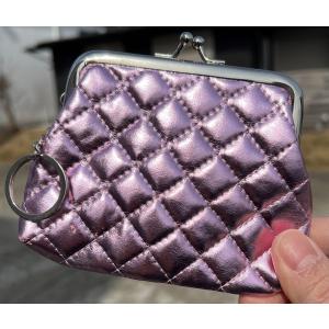 財布 レディース がま口 キラキラ ミニ PUレザー ピンク 小銭 かわいい おしゃれ 質感 使いやすい コインケース お札収納 財布 小さい財布 20 30 40 50 60代