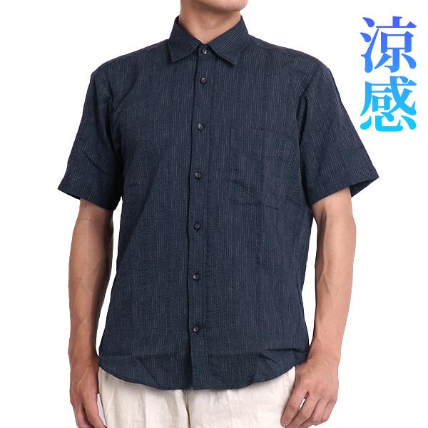 シニアファッション メンズ シャツ 半袖 大きいサイズ 3L 4L 5L ゆったり 父の日 ギフト ...