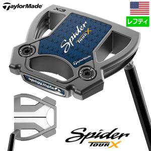 テーラーメイド SPIDER TOUR X パター メンズ 左用 KBS BLACK PVD STEPLESS シャフト TaylorMade USA直輸入品 2024年モデル｜jypers