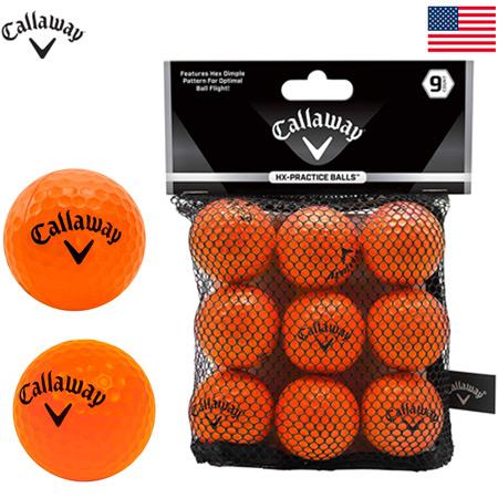 キャロウェイ HX PRACTICE BALLS ORANGE 練習用ボール 9個入りパック0700...