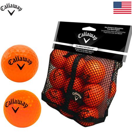 キャロウェイ HX PRACTICE BALLS ORANGE 練習用ボール 18個入りパック070...
