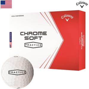 キャロウェイ CHROME SOFT PRACTICE ゴルフボール 1ダース USA直輸入品 クロムソフト プラクティスボール