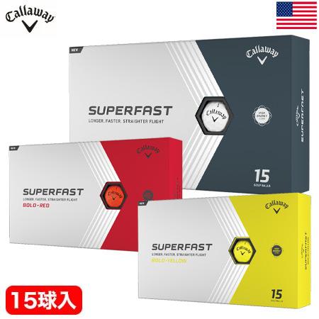 キャロウェイ Superfast 15-Pack ゴルフボール 12+3(全15球) 2022年モデ...