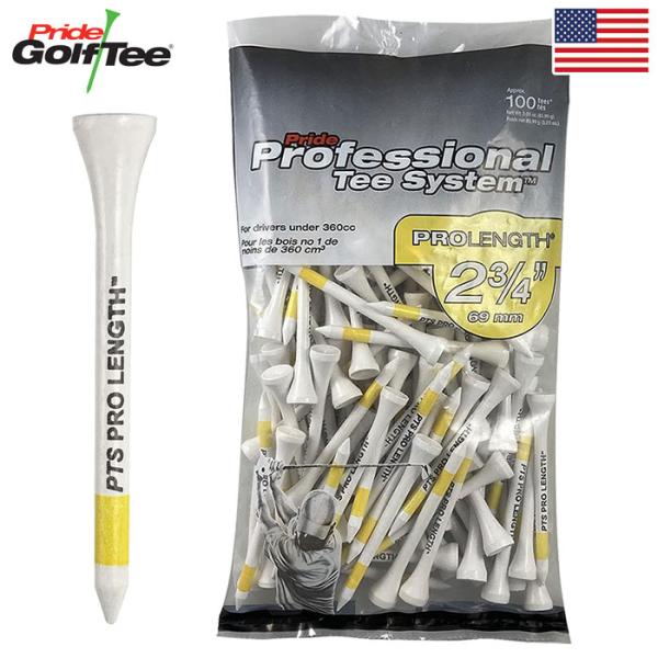 PROFESSIONAL TEE SYSTEM ゴルフティー ティー 69mm (100本入) US...