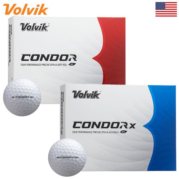 ボルビック Volvik 2024 New Condor Condor X 1ダース(12球入) 2...