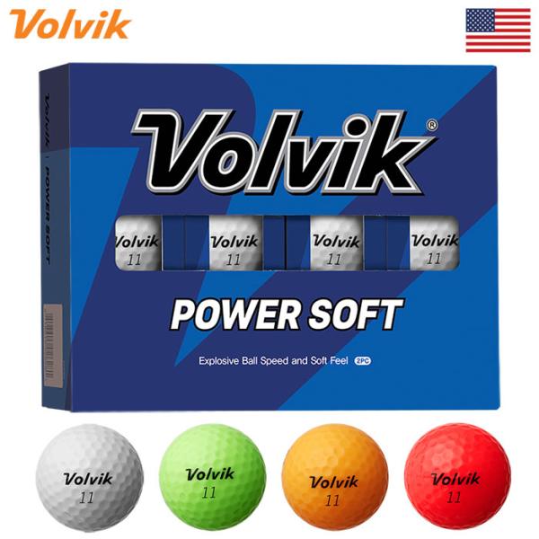 ボルビック Volvik 2024 POWER SOFT 1ダース(12球入) 2024年モデル U...