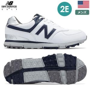 ニューバランス メンズ NB 574 スパイクレスシューズ (2E) NBG574-GRS newbalance White/Navy USA直輸入品