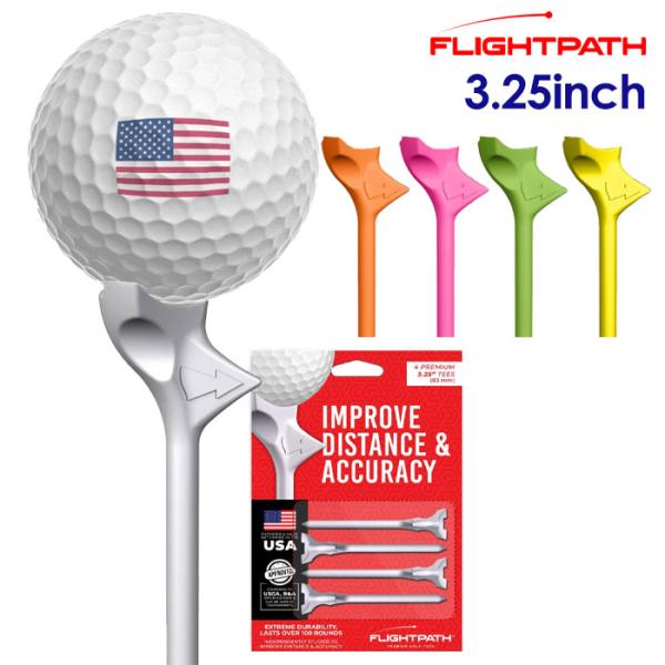 フライトパス FlightPath Golf Tees ティー 3.25インチ ゴルフ ラウンド用品...