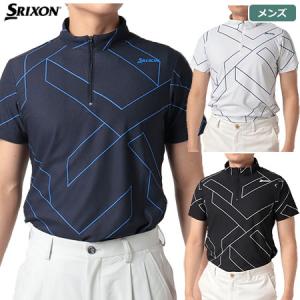 スリクソン クロスプリントジップアップシャツ RGMTJA02 メンズ 日本正規品 2022春夏モデル｜jypers