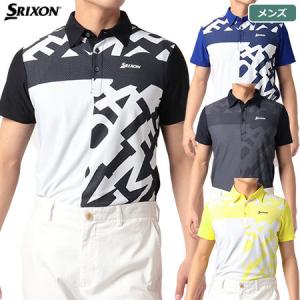 スリクソン 鹿の子バイアスタイポグラフィープリントポロシャツ RGMTJA11 メンズ SRIXON 2022春夏モデル 日本正規品｜jypers