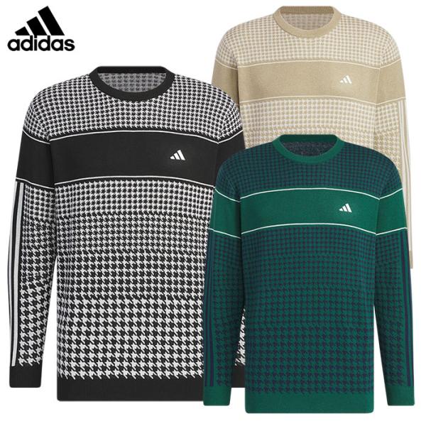 アディダス PRIMEKNIT ハウンドトゥース セーター JSC16 メンズ ゴルフウェア 202...