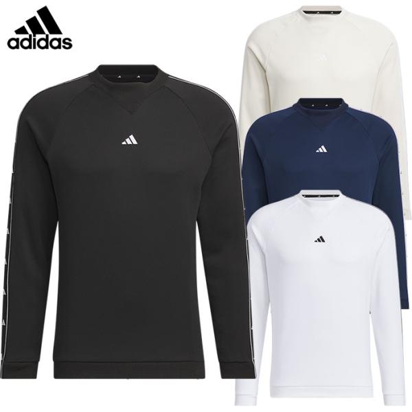 アディダス 保温 クルーネック プルオーバー 長袖フリース KRK30 メンズ ゴルフウェア 202...