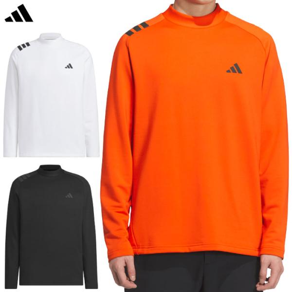 アディダス COLD .RDY スリーストライプス 長袖モックシャツ JVV04 メンズ ゴルフウェ...