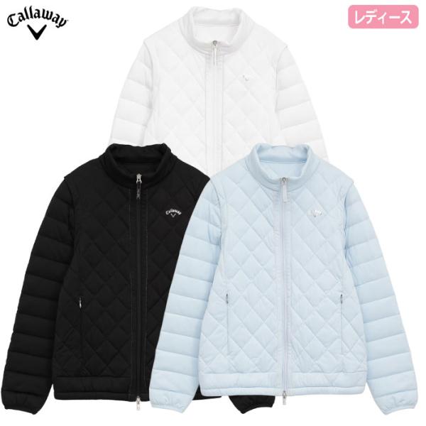 キャロウェイ スターストレッチ袖取り外し中綿ブルゾン C25215202 レディース Callawa...