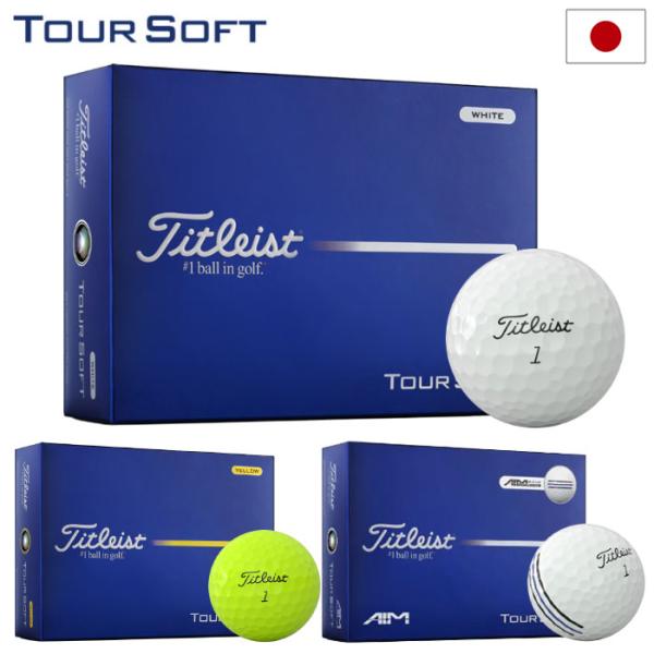 タイトリスト 2026 Tour Soft ツアーソフト ボール 1ダース(12球入り) ゴルフボー...