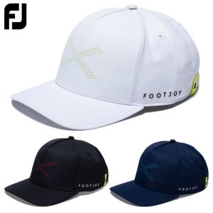 フットジョイ 撥水Xモチーフキャップ メンズ FH24AATC ゴルフキャップ 帽子 FOOTJOY 2024春夏モデル 日本正規品｜jypers