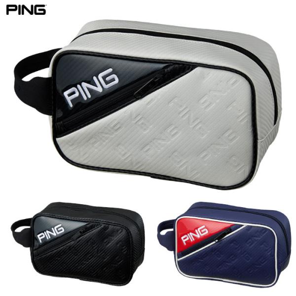 PING ピン GB-U2519 エンボスポーチ ゴルフ ラウンドバッグ ポーチ 2025年モデル ...