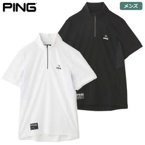 ピン 半袖ハーフジップアップ カットソー 621-2268891 メンズ PING GOLF 2022秋冬モデル 日本正規品｜jypers