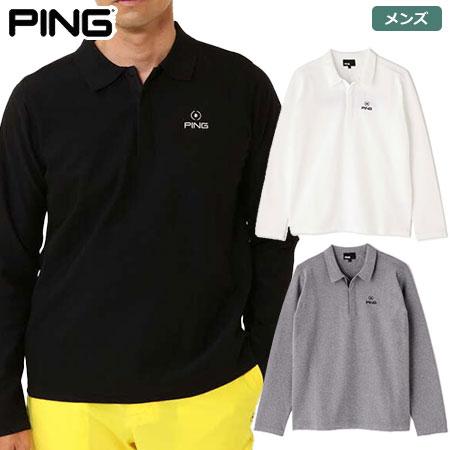 ピン 撥水軽量長袖ニットポロシャツ 621-2270803 メンズ PING GOLF 2022秋冬...