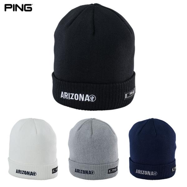 ピン PING HW-F2418 アリゾナニットキャップ 防寒 メンズ ゴルフ 帽子 2024秋冬モ...