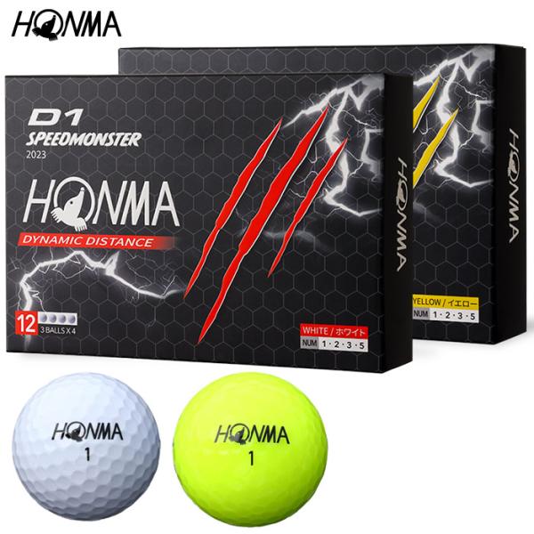 HONMA D1 SPEEDMONSTER 2023 1ダース(12球入) 本間ゴルフ ホンマ D1...