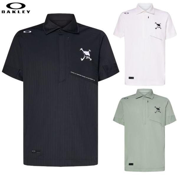 オークリー OAKLEY シャツ Skull Sleek Stripe Shirt 2.0 メンズ ...