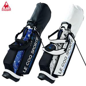 ルコックスポルティフ 軽量プリント柄スタンドキャディバッグ 9型 QQBUJJ01 le coq sportif GOLF 2022年モデル 日本正規品｜jypers