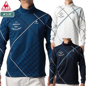 ルコック 裏起毛チェック柄ハイネックシャツ QGMUJB09 メンズ le coq sportif GOLF 2022秋冬モデル 日本正規品