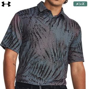 アンダーアーマー UAプレイオフ プリント ポロ3.0 1378677 005 メンズ UNDER ARMOUR 2023秋冬モデル 日本正規品｜jypers