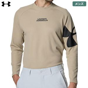 アンダーアーマー UAワッフル ロングスリーブ モックネック シャツ 1381281 299 メンズ UNDER ARMOUR 2023秋冬モデル 日本正規品｜jypers