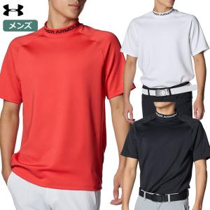 アンダーアーマー UAワードマーク ショートスリーブ モックネック シャツ 1384830 メンズ UNDER ARMOUR 2024春夏モデル 日本正規品｜jypers