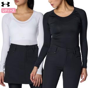 アンダーアーマー UAヒートギア コンプレッション ロングスリーブ クルーネック シャツ 1384844 レディース UNDER ARMOUR 2024春夏モデル 日本正規品｜jypers