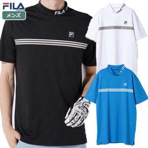 フィラ モックネック半袖シャツ メンズ 742614 FILA GOLF 2022春夏モデル 日本正規品｜jypers