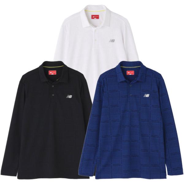 ニューバランス ロゴグレンチェック柄 ストレッチ 長袖 カラーシャツ 012-5269002 メンズ...