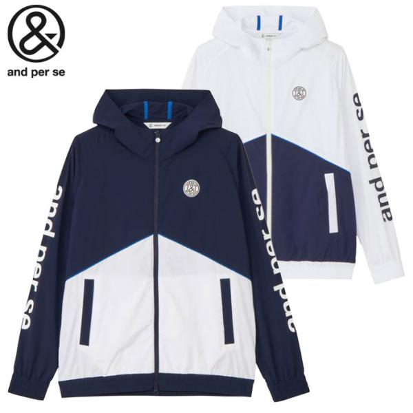 アンパスィ エアジャスター切替ブルゾン 長袖 AMF1105G2 メンズ ゴルフウェア and pe...