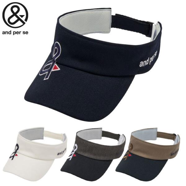 アンパスィ バイザー AMF8705 メンズ ゴルフキャップ 帽子 and per se 2025秋...
