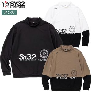 SY32 GOLF SYG-23A05 MODAL MOCK NECK SHIRTS 長袖 シャツ メンズ 日本正規品 2023秋冬モデル｜jypers