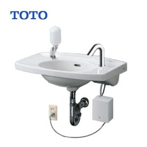 TOTO 壁掛洗面器 アクアオート 自動水栓(発電タイプ)セット(床給水・壁