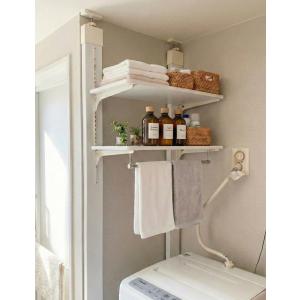 ランドリー可動棚セット 洗濯機 DIY 突っ張...の詳細画像3